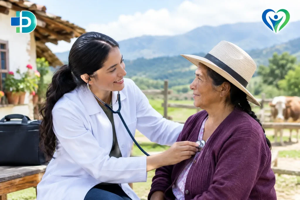 Médicos visitan fincas rurales aisladas